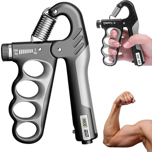Adjustable Hand Grip with Digital Counter (5–100 kg)